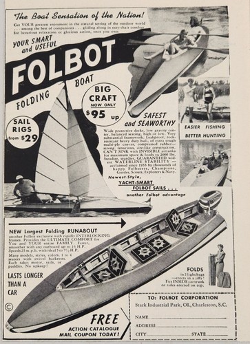 1954 print folbot folding - print,