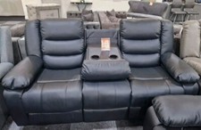 Roma 3 Seater Black Manual