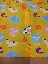 Animals bright colour single duvet cover set with pillowcase