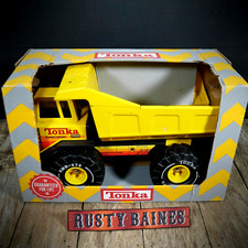 Original Vintage Pressed Metal Tonka Dump Tipper Truck, Boxed