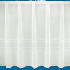 Cream Plain & Semi Plain Net Curtain - Free Postage - "Nice" - Sold By The Metre