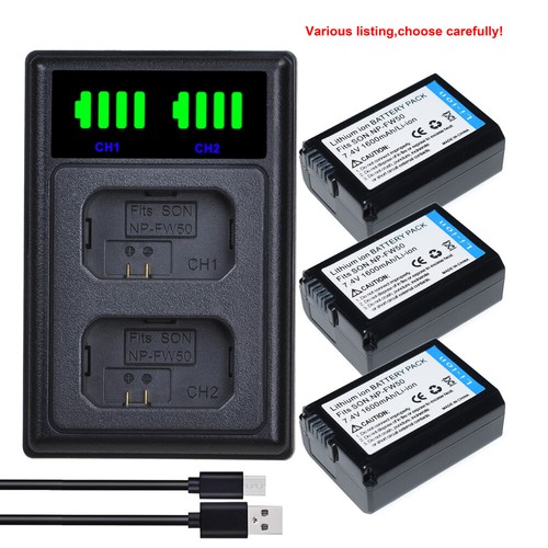Fw50 battery charger for - np-fw50,
