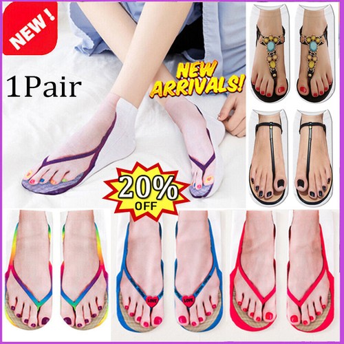 Flip flops socks - flip-flops, cotton