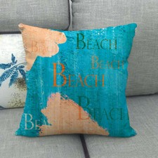 Nautical Coastal Throw Pillow
