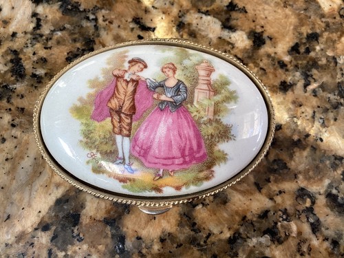 Vtg italian italy pill box - italian,