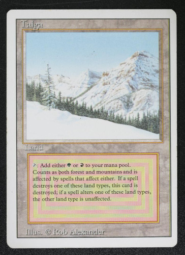 Taiga revised edition mtg card - edition,