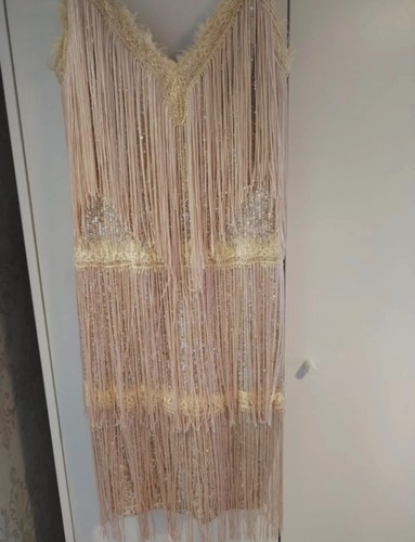 Fringed party dress - fringed,