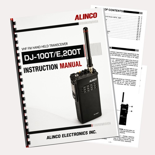 Alinco 100t 100e - dj-100t, dj-200t