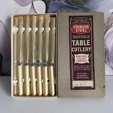 6 Vintage Table Knives Firth