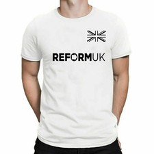 Reform UK Nigel Farage Back Union Jack Flag Adult Kids T-Shirt Britain 2025 Xmas