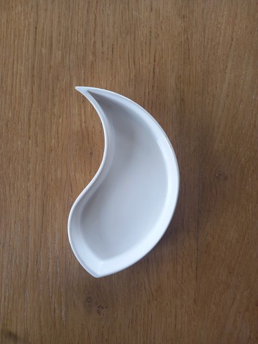 White ceramic tear shaped - tear,
