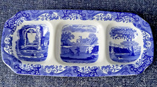 Spode Blue Italian Divided