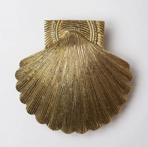 Brass bee sea shell - brass,