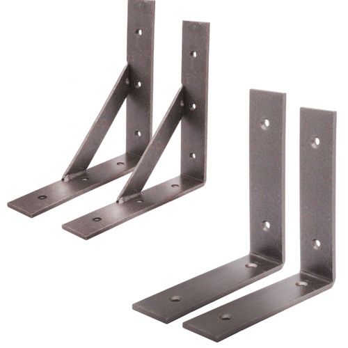 Iron shelf brackets - iron, scaffold