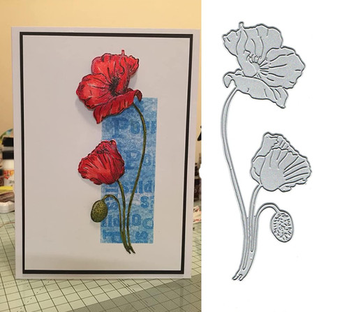 Bloom poppy leaves metal - bloom,