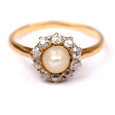 Antique Gold Ring Diamond