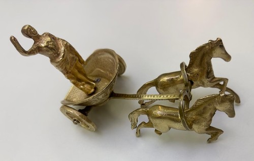 Vintage copper roman chariot - copper,