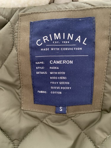 Criminal duffle coat size - criminal,