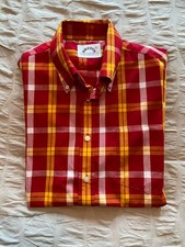 UNWORN XL BRUTUS TRIMFIT RED CHECK SHORT SLEEVE SHIRT..MODS..SKINHEAD