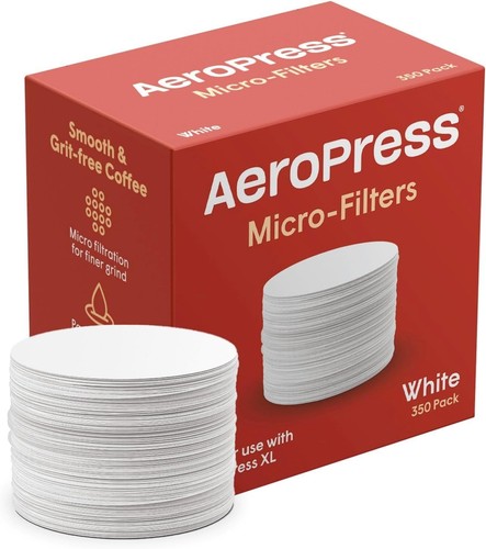 Aeropress white paper - white,