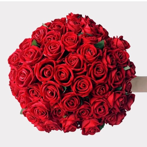 24pcs red artificial single - red,