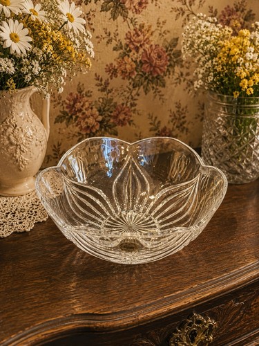 Vintage heavy floral cut - vintage, lead