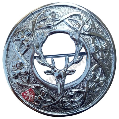 Scottish stag head - head, kilt