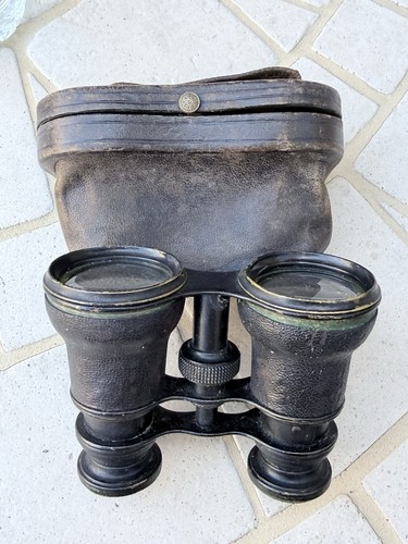 Antique metal binoculars - antique,