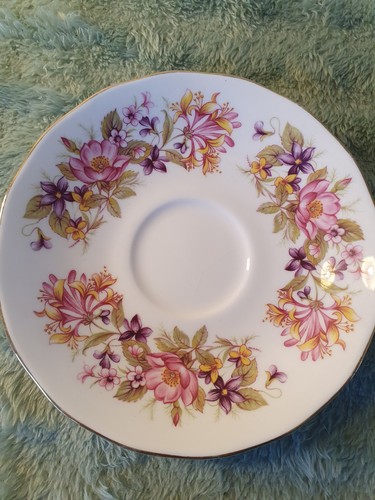 Colclough bone china saucer - colclough,