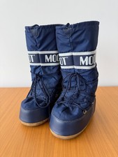 Original Tecnica Moon Boot  Navy Blue Snow Boots Size  42 - 44  Mens  UK 8-10 