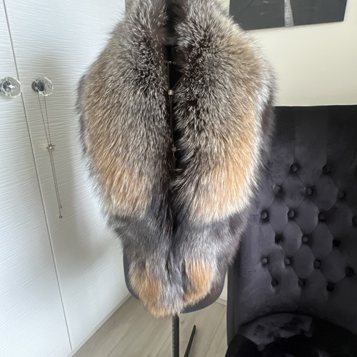 100 real fox fur collar - 100%,