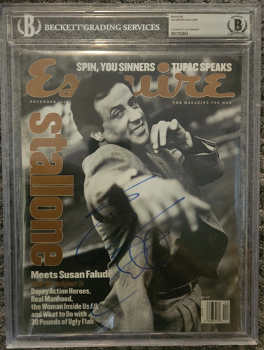 Sylvester stallone signed - sylvester,