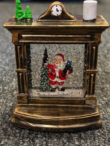 Fireplace shaped snow globe - fireplace,