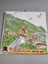 The Moorish Castle - Gibraltar 1910 Ceramic Tile 6" X 6"