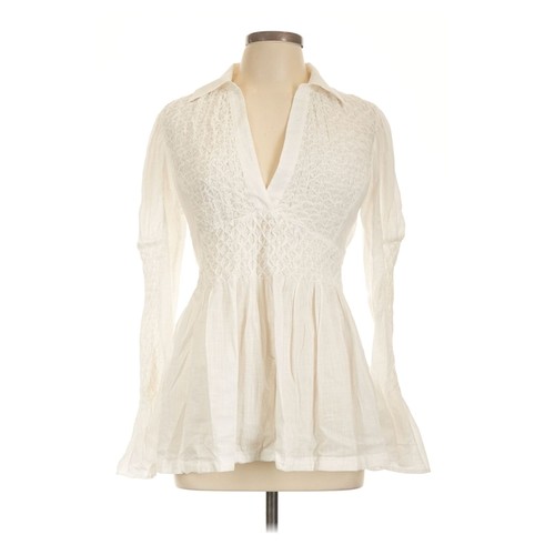 Anthropologie white smocked - by,