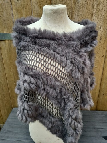 Fab slate grey - rabbit, real