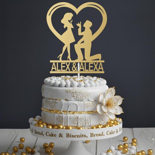 Personalised proposal cake - personalised,