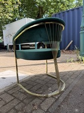 Commerical Metal Dining Chairs Heavy Duty Restaurant Cafe Seating Gold Chairs