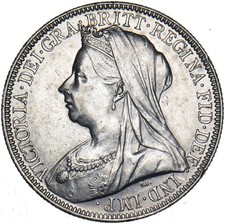 1901 Florin - Victoria British Silver Coin - Very Nice