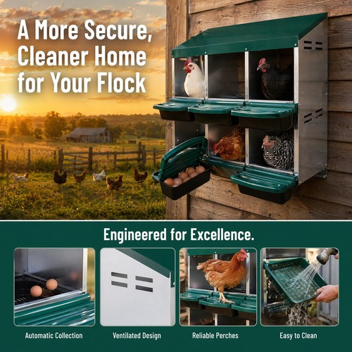 Nesting boxes for chickens - boxes, 6
