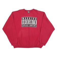 ROCK SMITH Mens Red Warning