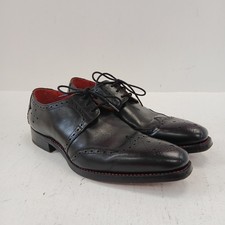 Jeffery West Brogue Shoes Mens UK 8 Black Leather Lace Up Formal RMF30-RP