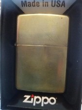 ZIPPO  BASE MODEL Solid Brass. In the box