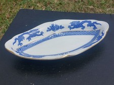 Rare Antique Cauldon Blue &