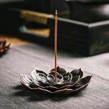 Lotus Incense Holder Brass