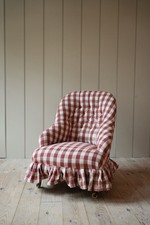 Antique armchair reupholstered - antique,
