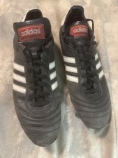 Adidas Beckenbauer Cup Football Boots Soccer Cleats Black Size 12 USA 6 Spike
