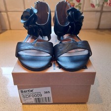 Bertie Pico-Side Flower Shoes Size 5 With Box. Worn Once See Photographs.