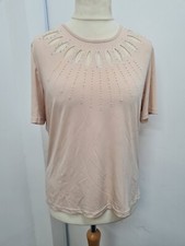 Heather Valley women's blouse top size uk 14 Short sleeve 