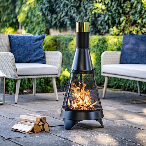 Contemporary 360 mesh chimenea - 360,